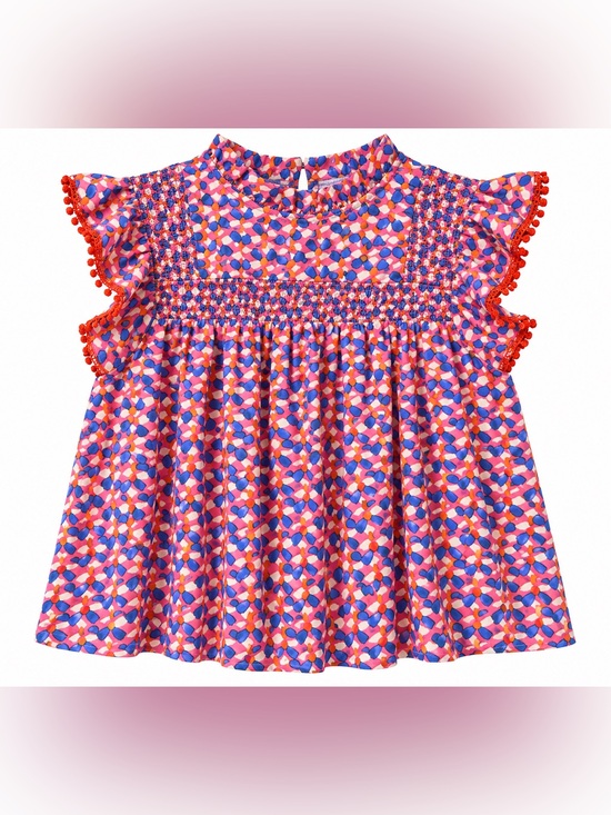 THML Tops - THML Smocked Flutter Sleeve Top- M